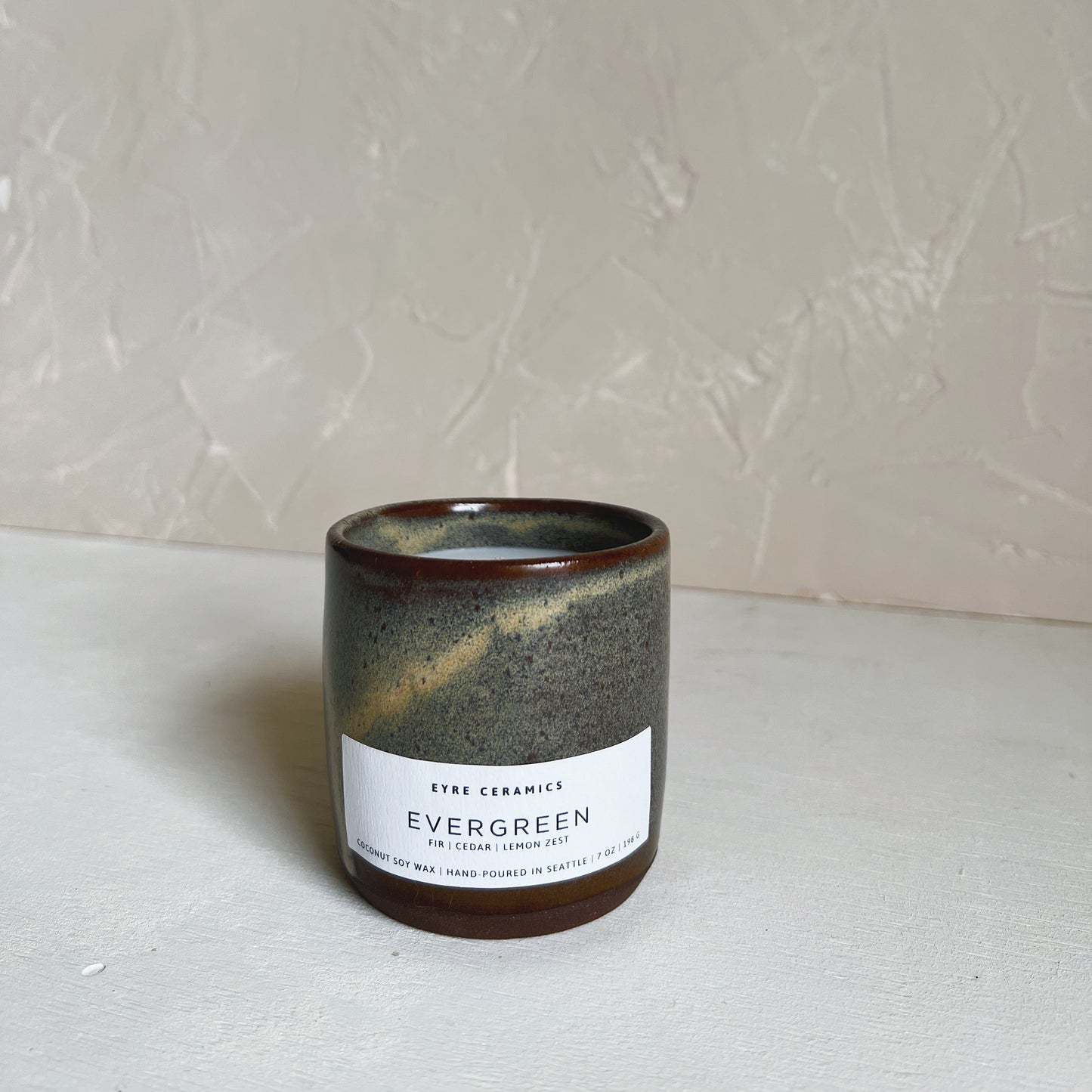 Evergreen Ceramic Candle