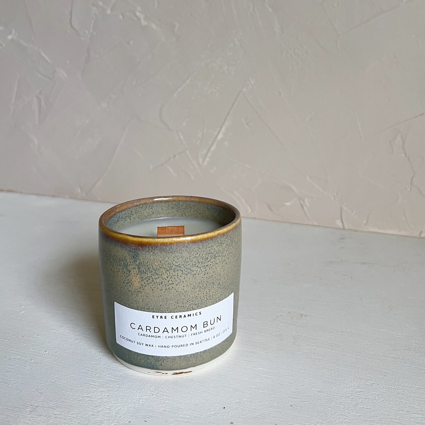 Cardamom Bun Ceramic Candle