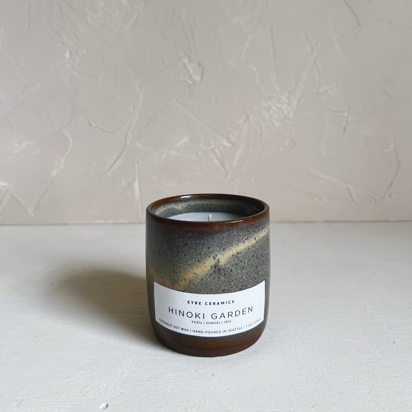 Hinoki Garden Ceramic Candle