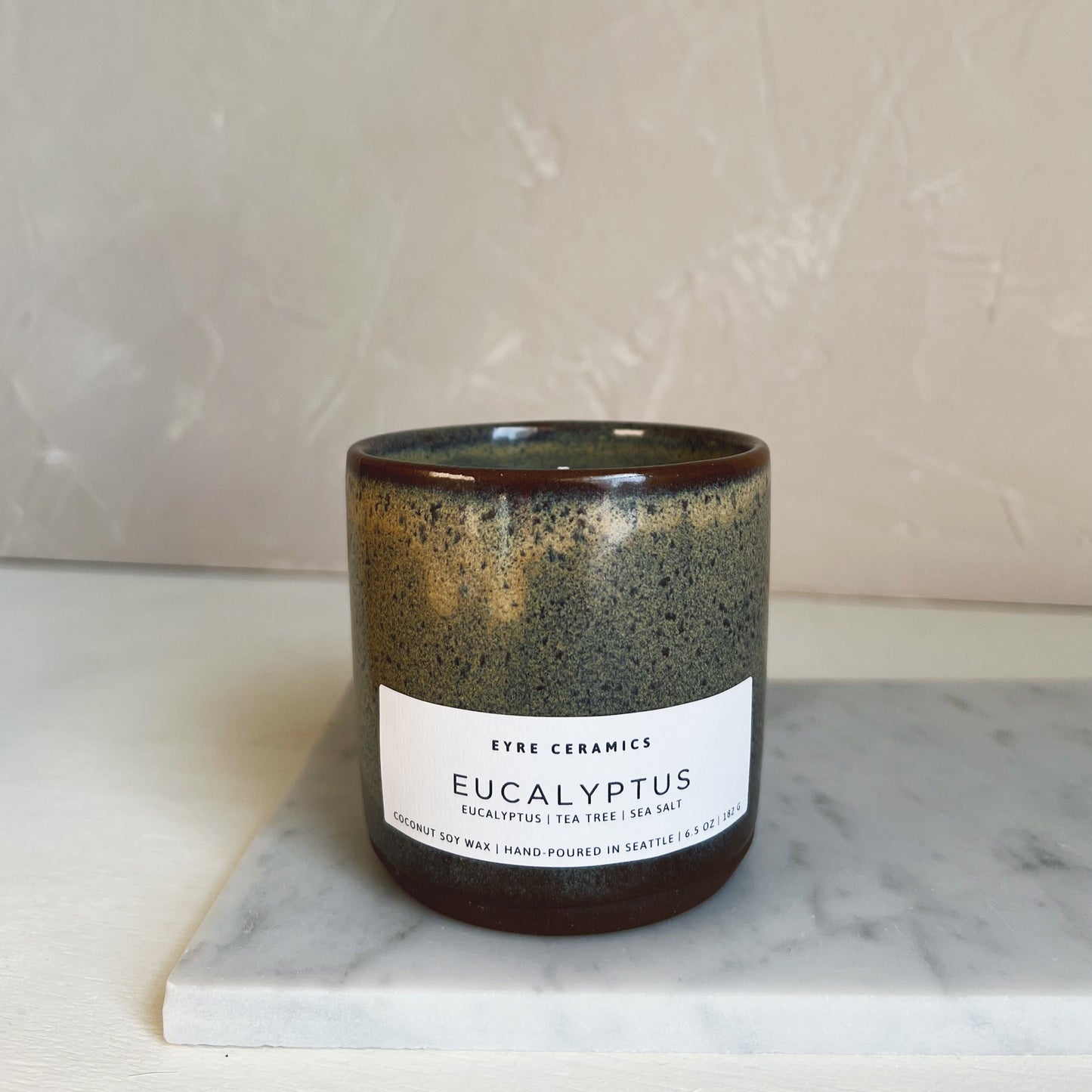 Eucalyptus Ceramic Candle