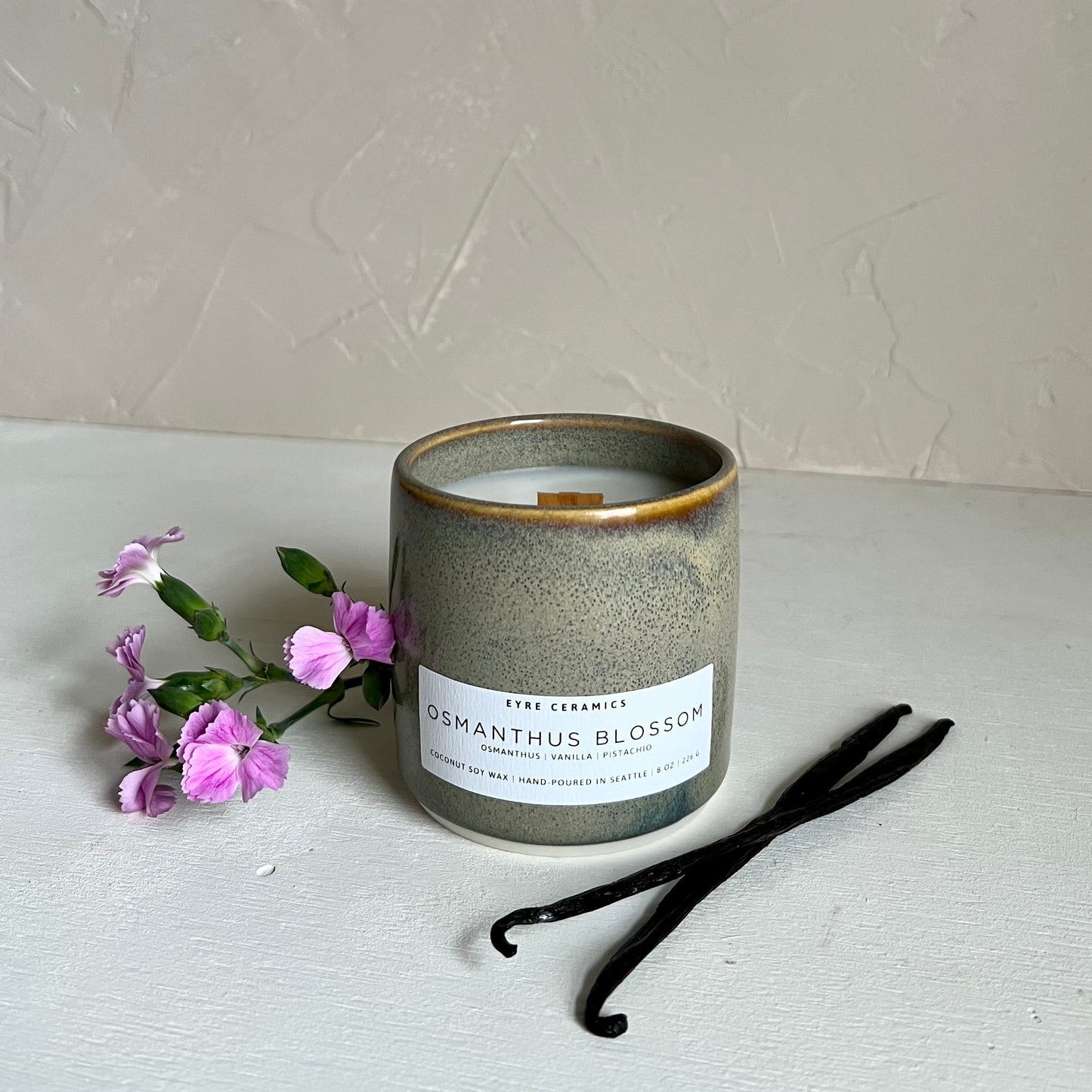 Osmanthus Blossom Ceramic Candle
