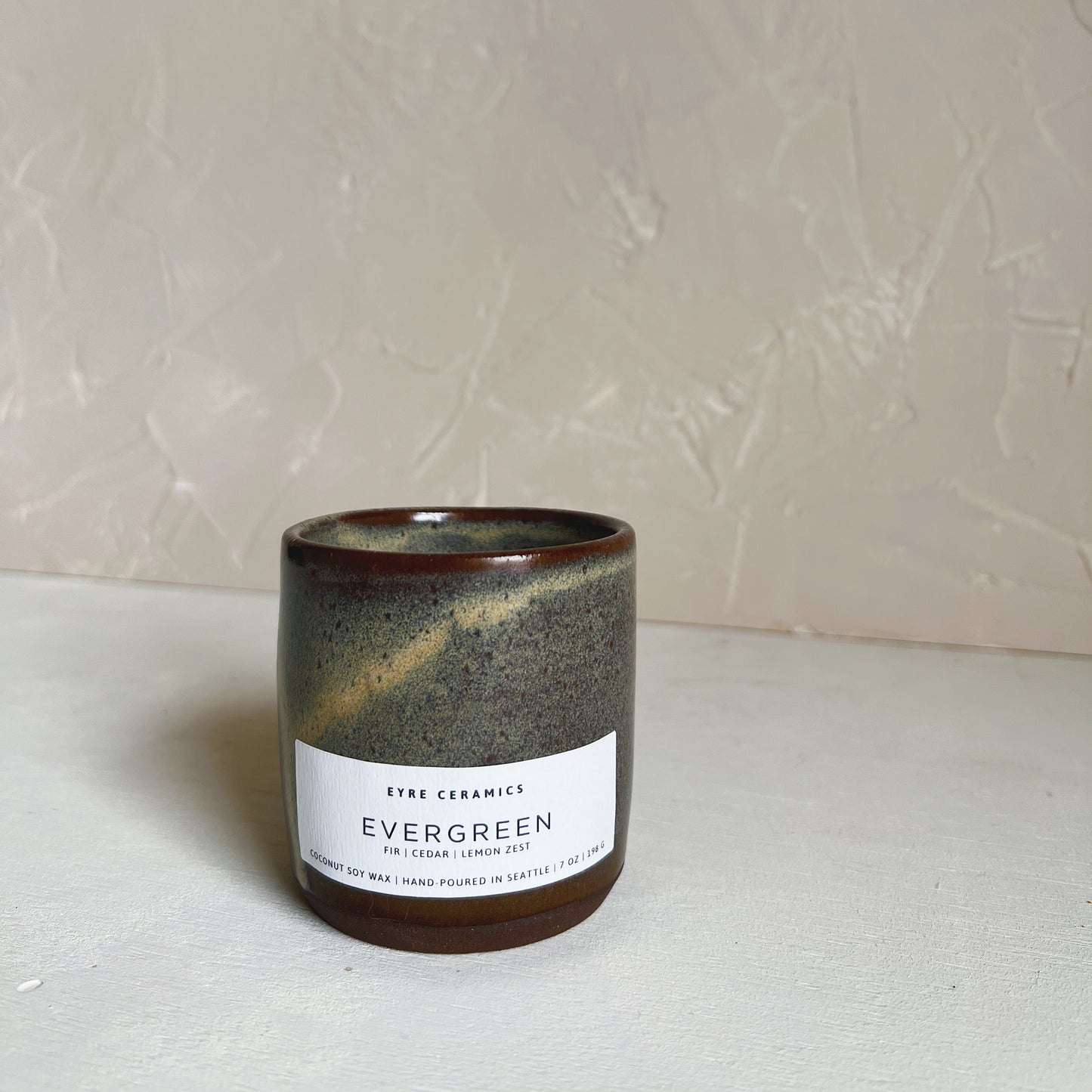 Evergreen Ceramic Candle