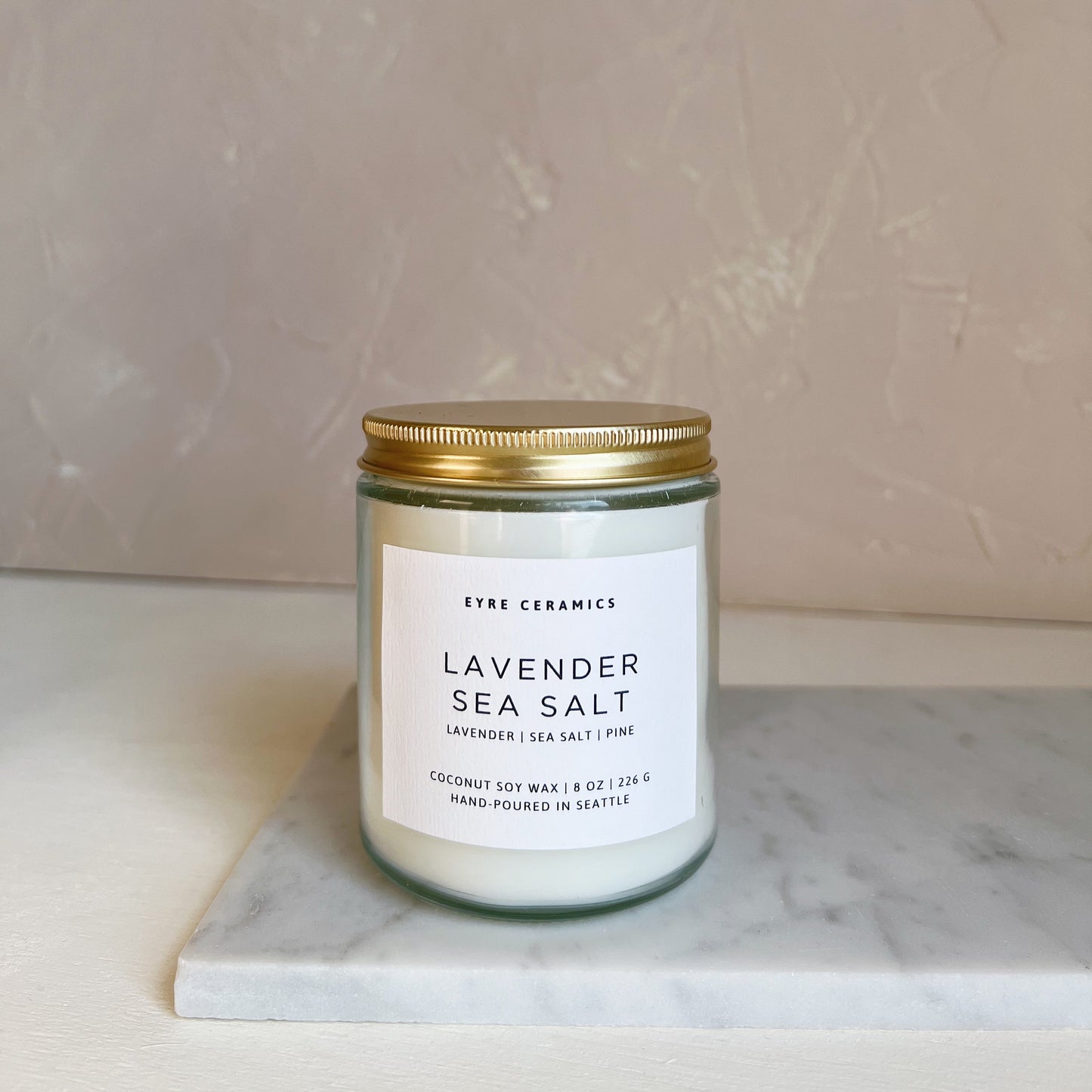 Lavender Sea Salt Candle