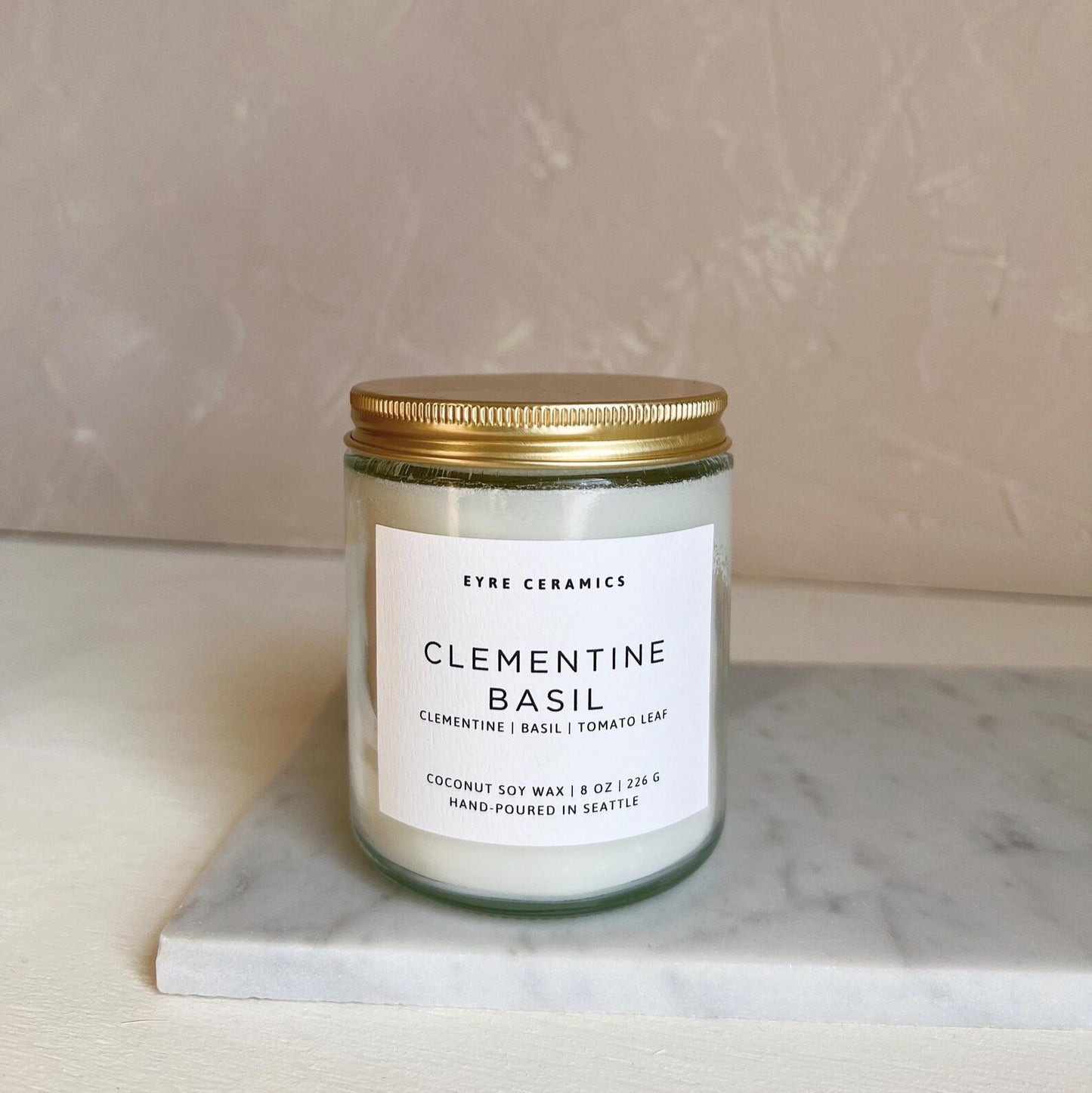 Clementine Basil Candle