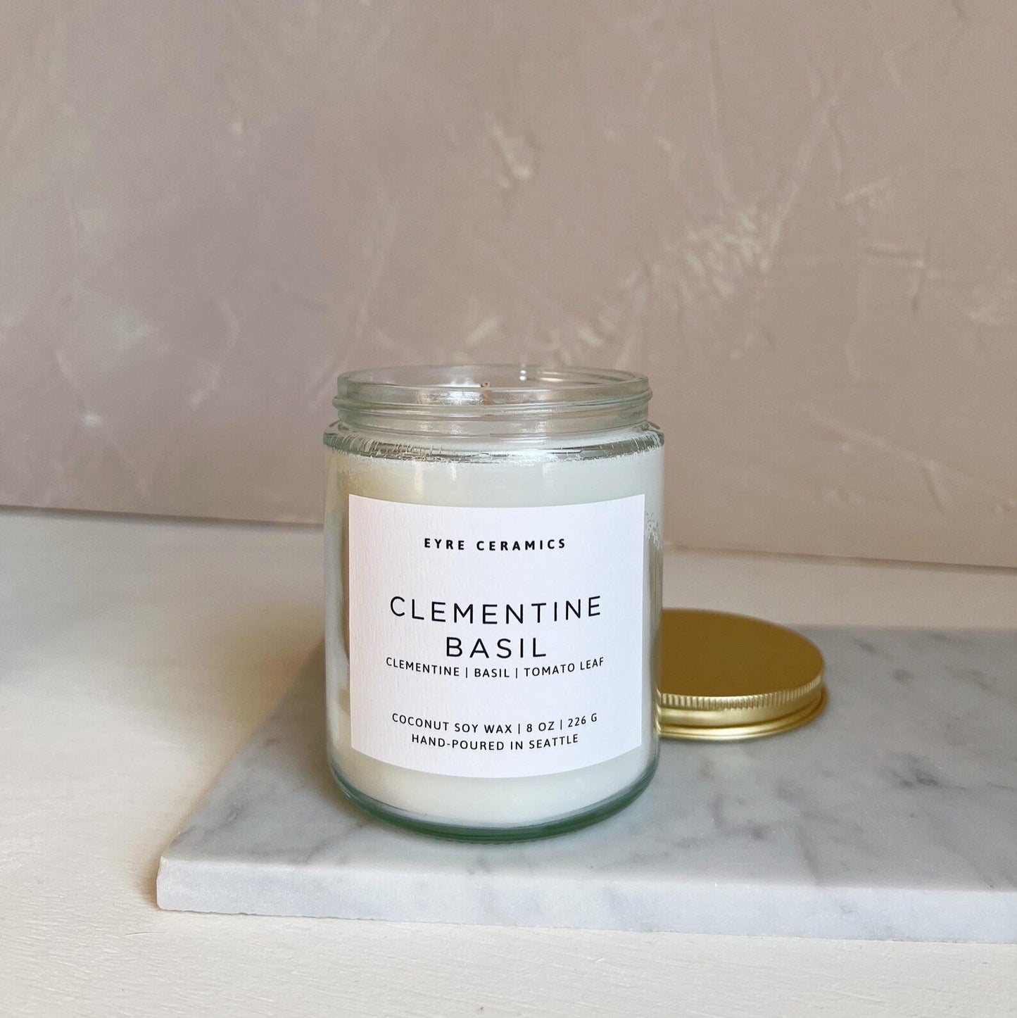 Clementine Basil Candle