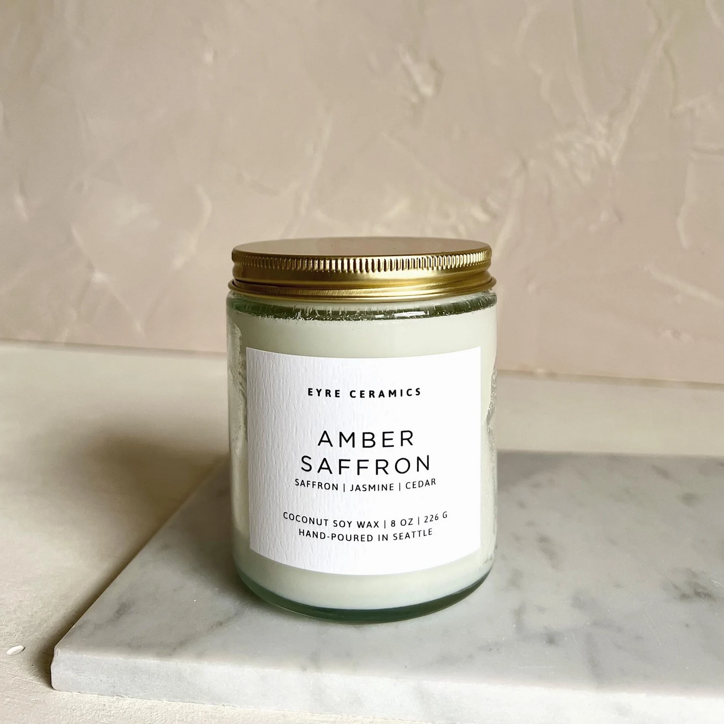 Amber Saffron Candle