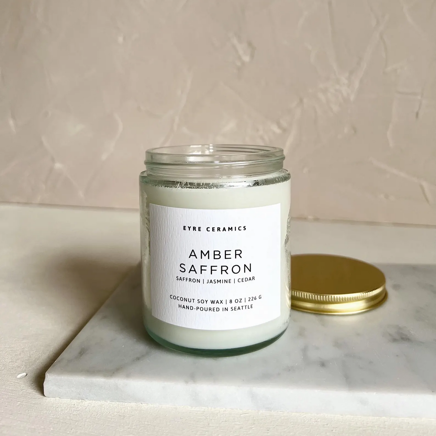 Amber Saffron Candle