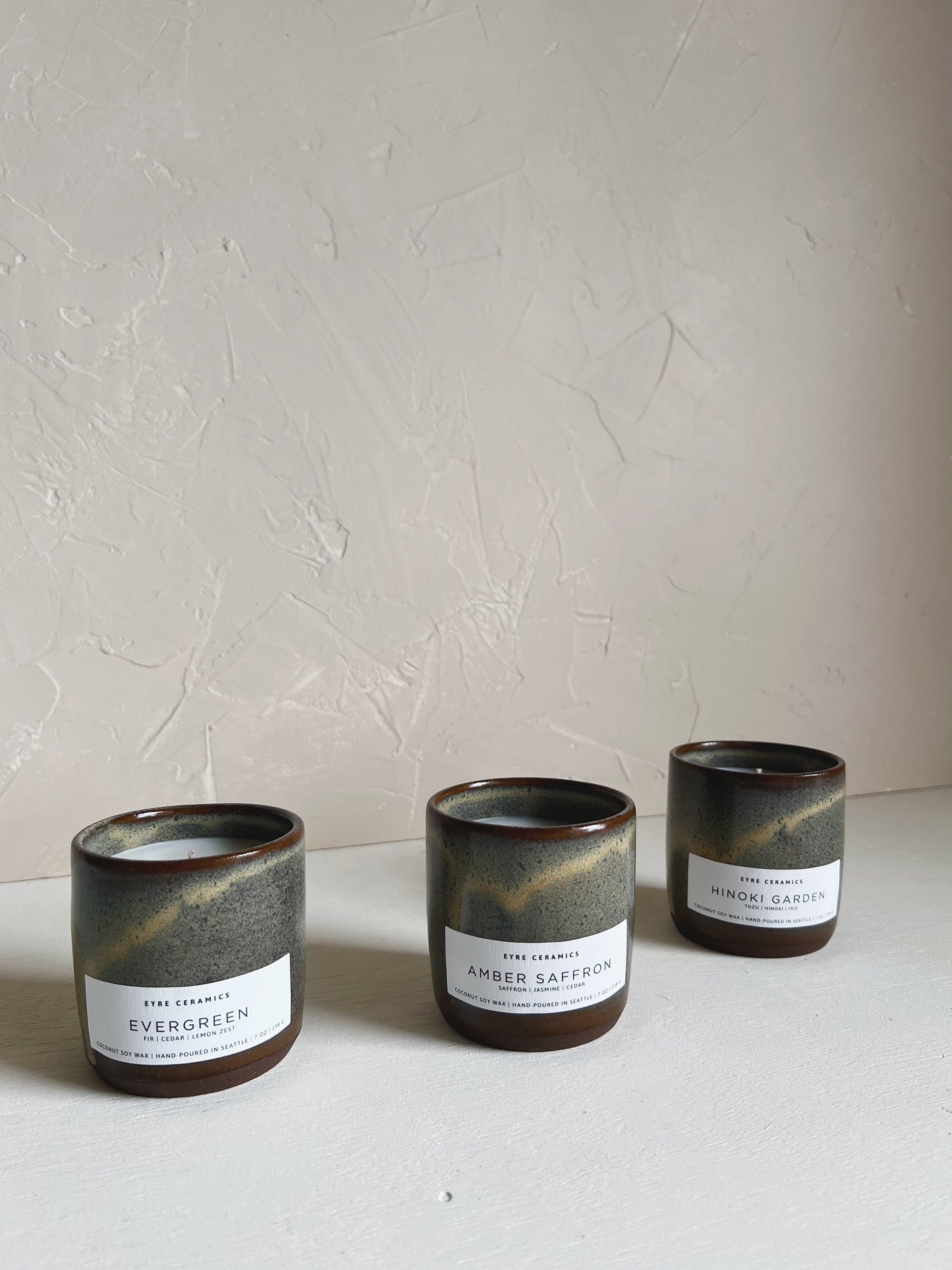Amber Saffron Ceramic Candle