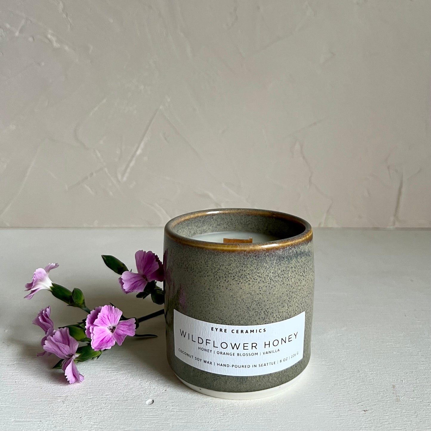 Wildflower Honey Ceramic Candle