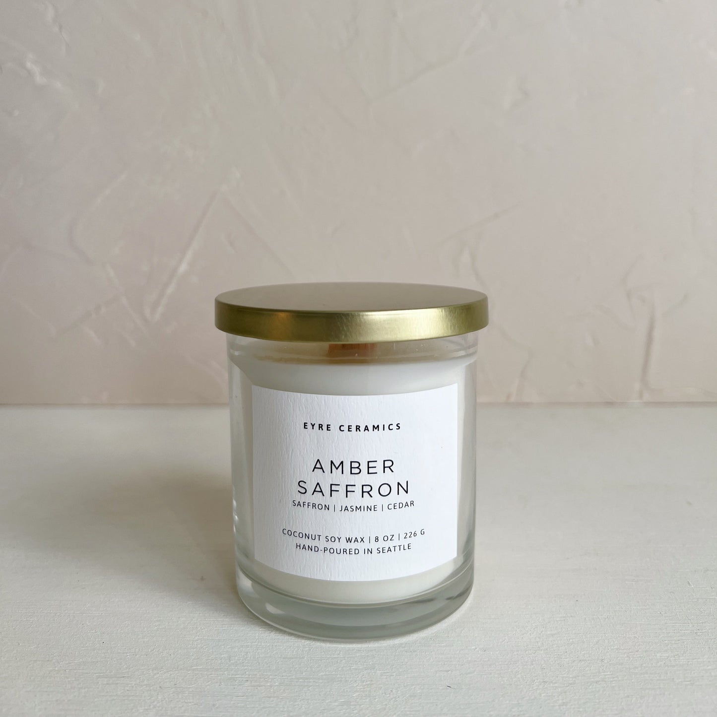 Amber Saffron Candle