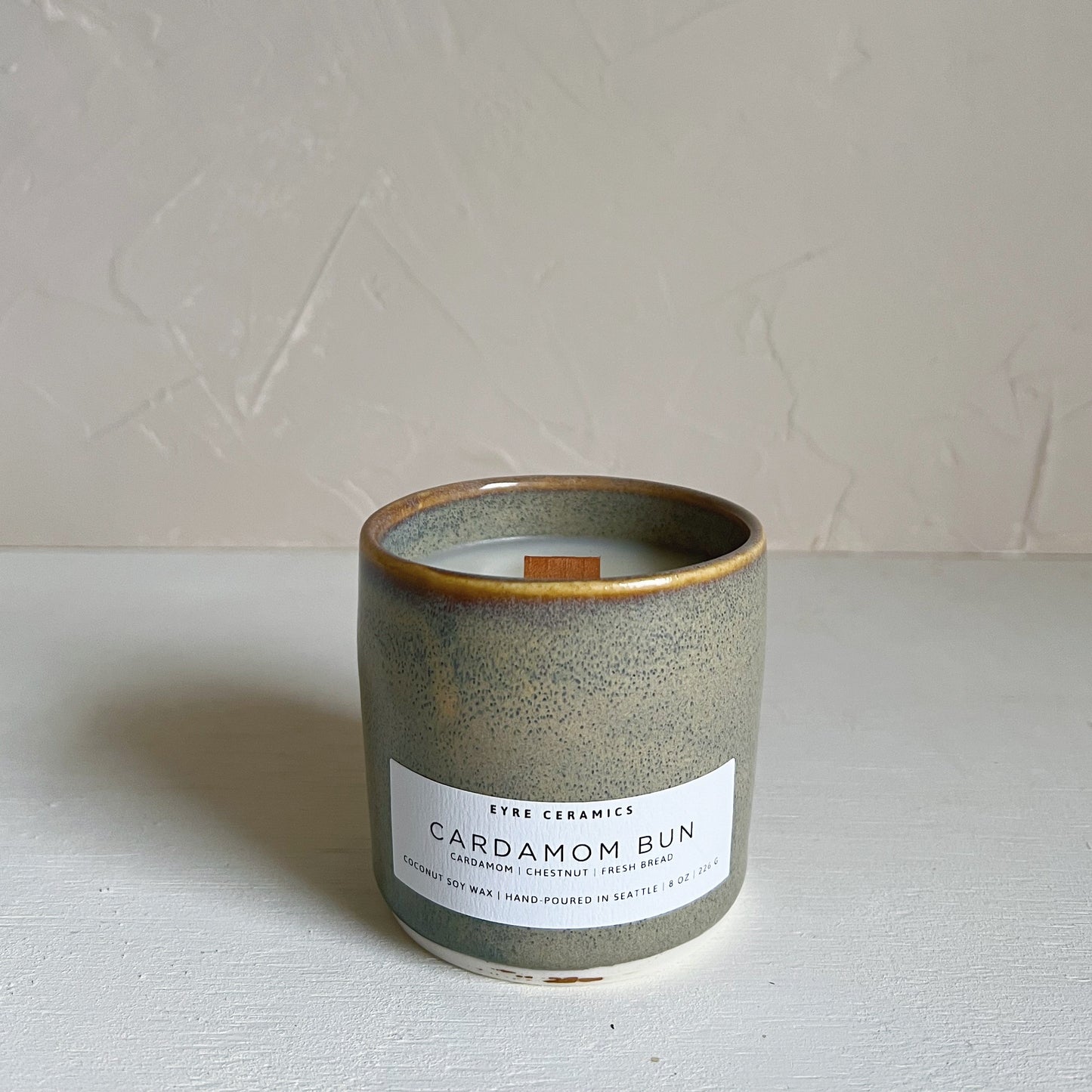 Cardamom Bun Ceramic Candle