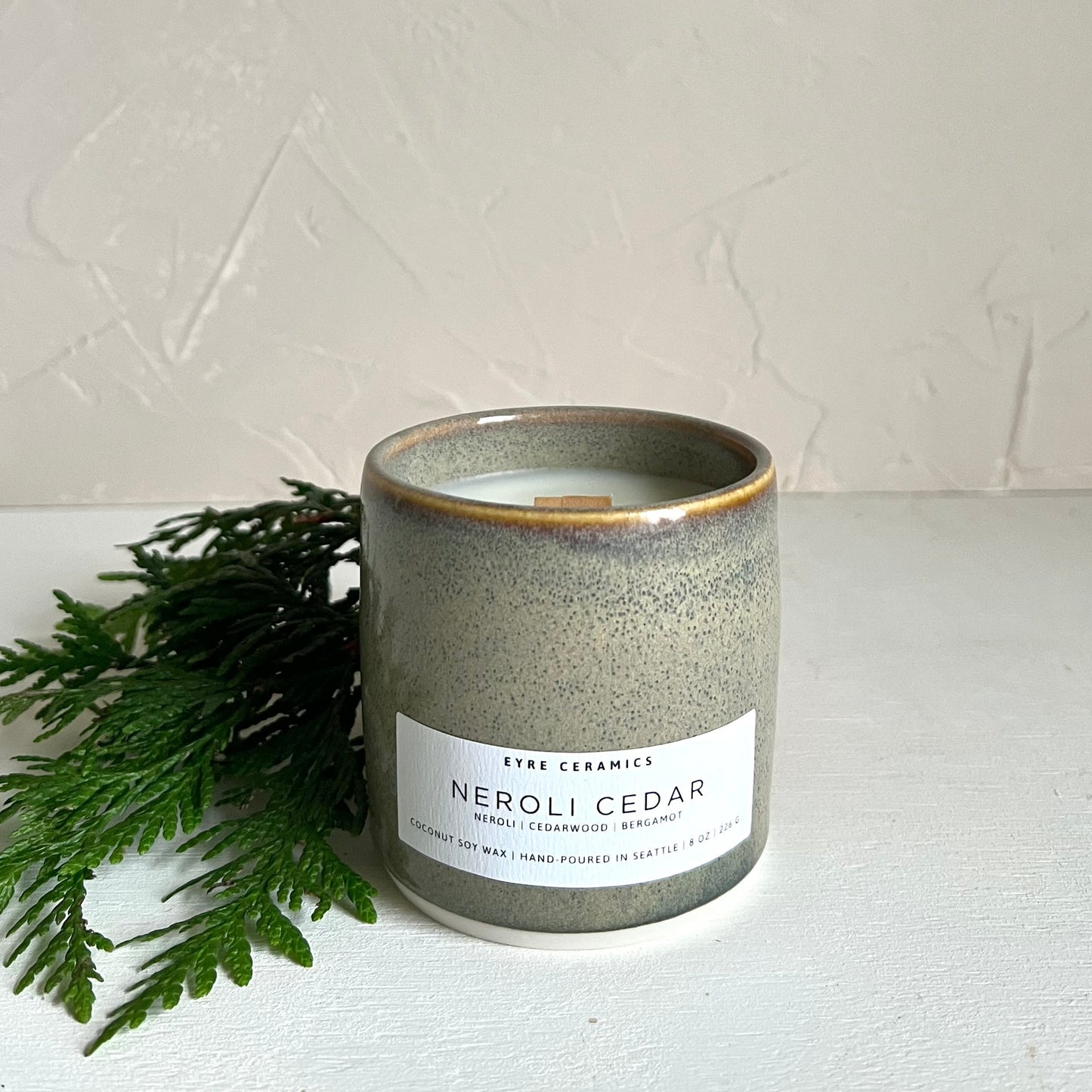 Neroli Cedar Ceramic Candle