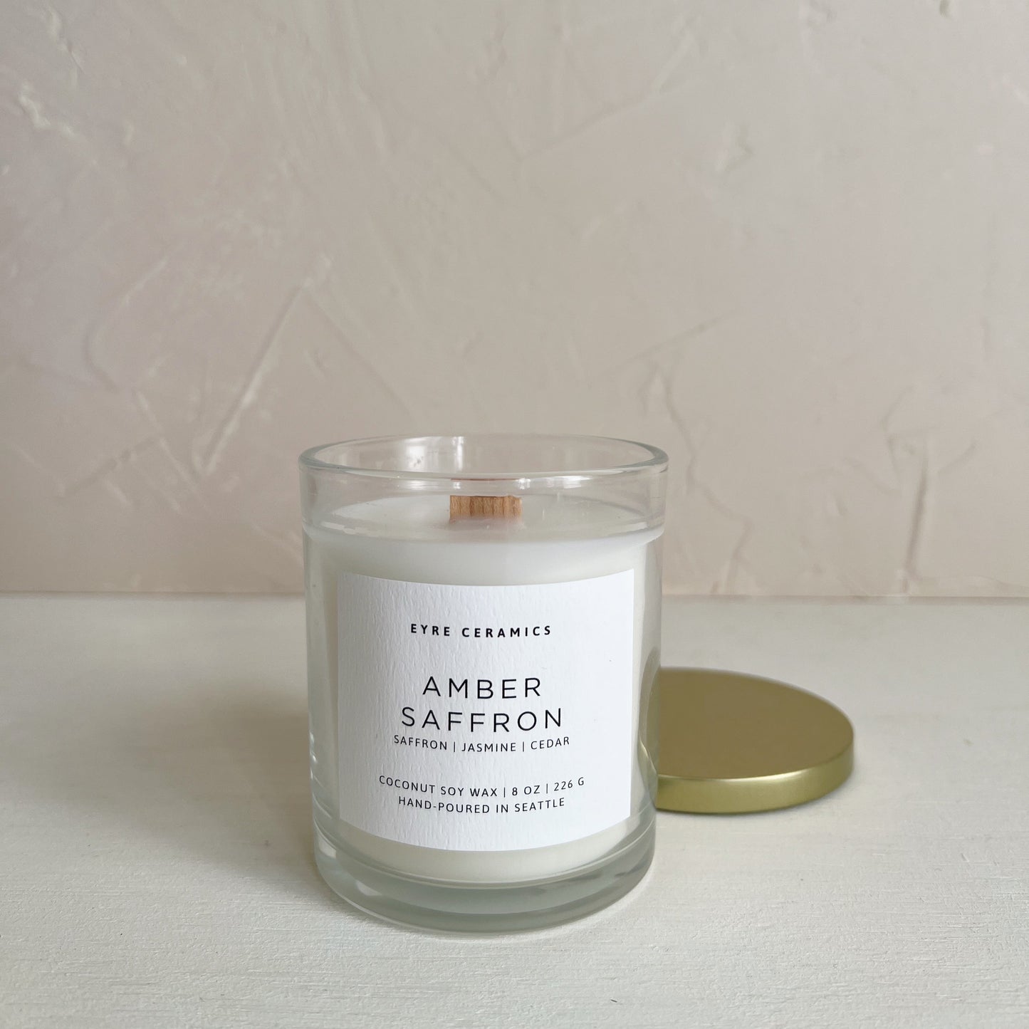 Amber Saffron Candle