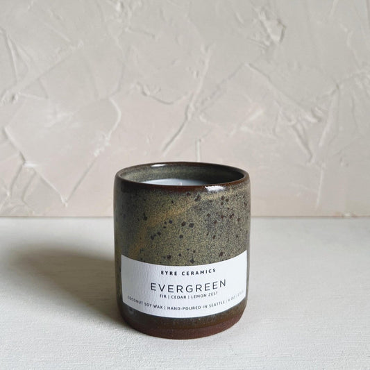 Evergreen Ceramic Candle