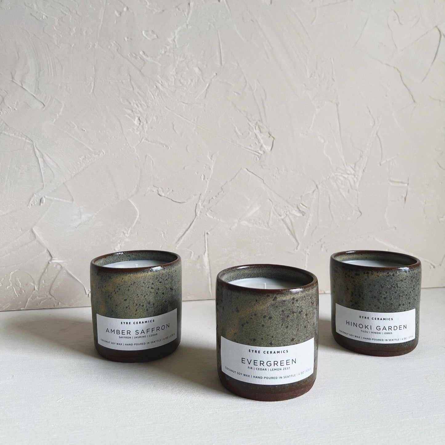Hinoki Garden Ceramic Candle